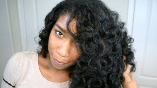 Soft Loose Ringlets On Natural Hair | Heatless Curls