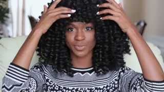 How To Make A Marley/Afro Twist Crochet Wig With Bangs (Protective Style Tutorial)