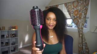 Revlon One-Step Hair Dryer On Natural Hair| Review