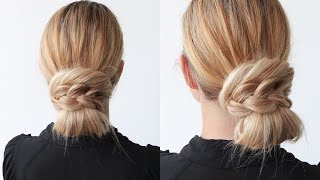  Easy Low Bun Updo     By Another Braid