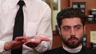 Slicked Back Hair Styled With Gel And Pomade Tutorial