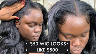 $50 Wig !!!! Sensationnel What Lace Cloud 9 Synthetic Wig - Latisha | Install & Review