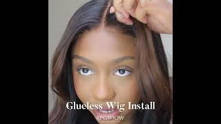 Completely Glueless Wig Install! #Shorts | Rpgshow ⁣