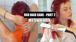 Red Hair Care Part 2: My Own Hair Routine + Tools, Styling