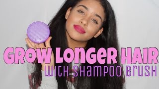 Grow Longer Hair  | Scalp Massage W/ Shampoo Brush