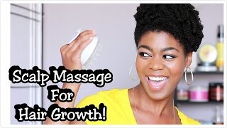 Massage For Hair Growth & Healthy Scalp! - Vitagoods Shampoo Brush Review + Demo - 4C Natural Hair