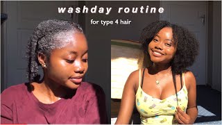 Washday Routine Start To Finish | Type 4 Natural Hair
