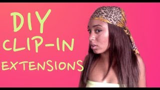 Diy Clip-In Hair Extensions And Clip-In Bangs