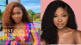 The Best Curly Extensions/ Curly Hair Routine L Queen Hair Extensions