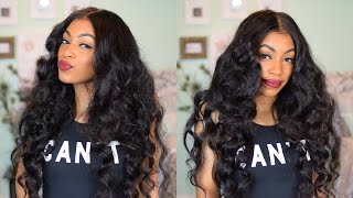 Easy Wand Curls Ft. Brazilian Straight + Lace Frontal
