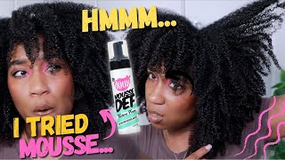 Type 4 Wash & Go Using Mousse To Define Natural Hair!?