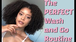 Wash And Go Routine On Type 4 Natural Hair| 3C 4A