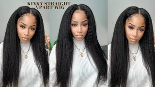 Affordable Kinky Straight V Part Wig (Little To No Leaveout) Ft.Nadula Hair | Sharronrenee
