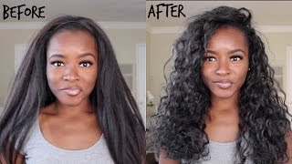 How To: Curl Synthetic Hair! Outre Dominican Blowout Straight Half Wig