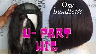 How To : Make A U Part Wig Using Only 1 Bundle
