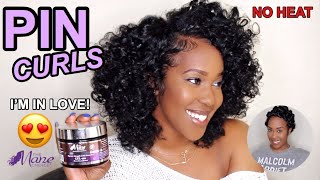 Heatless Pin Curls On Stretched Hair!!! | Ft.Manechoice! | Y'All!!!!