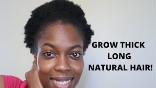 3 Month Natural Hair Growth Challenge!  Grow Long, Healthy, Thicker Hair
