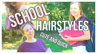 Easy & Quick Heatless Back To School Hairstyles!!! | Samsadventures
