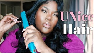 Unice 24 Inch U Part Wig Review Valentine'S Day Hair Inspired Flat Iron Curls.