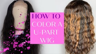 How To Bleach U-Part Wig Fast And Easy Ft. Xo Crissy Hair | Raw Indian Hair | Crystal Chanel