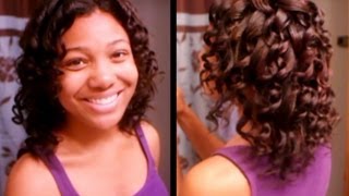 Wand Curls On My Relaxed Hair + Jerome Russell Hair Color
