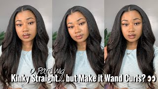 I Got This U Part Looking Like A Lace Front!  | Kinky Straight U Part Wig | West Kiss Hair