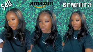 Easy U-Part Wig With Leave Out Ft Amazon