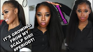 Why Didn'T Yall Tell Me?! My 1St Time Trying A "My First Wig" Kinky Straight U-Part