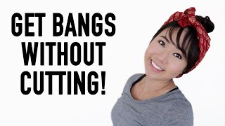 How To Get Bangs Without Cutting Hair! | Qp Tries Faux Bangs Hack