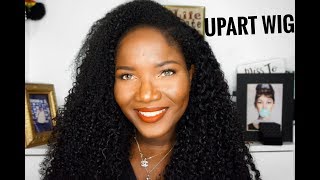 How To Do A Upart Wig Sewin Isee Mongolian Kinky Curly Hair