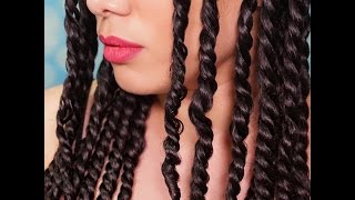 How To Do A Three Strand Twist On Natural Curly Hair | Heatless Curls