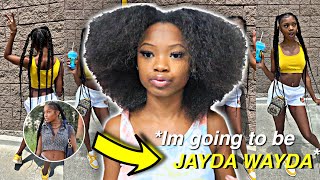 Jayda Wayda Inspired Braids On Natural Hair *5 Braids Easy Method*