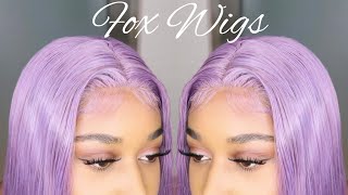 Affordable Silky Straight Hd Lace Hair | Purple Halloween Wig X Fox Wigs