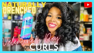 Valentine'S Day Heatless Curly Hairstyle Feat. Naturally Drenched