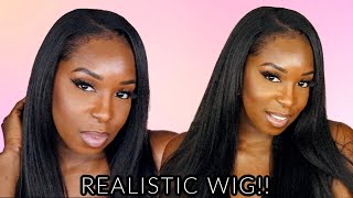 No More Lace Fronts! Most Realistic Kinky Straight Upart Wig | Omg Queen Hair