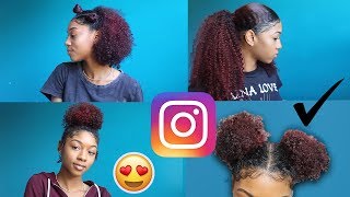 Quickest Last Minute Natural Curly Hairstyles Ever ( One Minute)