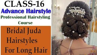 Bridal Updo Hairstyles For Long Hair | Wedding Hairstyles For Long Hair Down Step By Step Tutorial