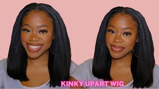 Oh Yess! This Is My Hair! | U Part 4X4 Wig Kinky Straight Texture Wig - Amazon Beauty Forever Hair