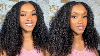 Realistic Kinky Curly V-Part Wig | Unice Hair