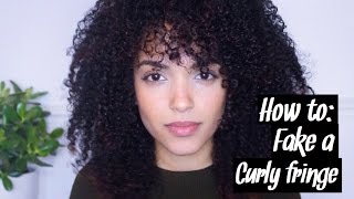 Fake A Curly Fringe/Bangs ! | Amymaxine