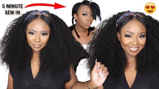 *New* Kinky Curly V Part Wig | No Leave Out Needed! | Ft. Kryya Hair