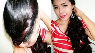 Day 4 Back To School Hairstyle/ Work Haistyle- Side Curly No Heat Ponytail And Twists