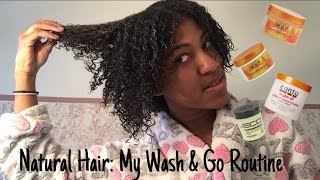 Natural Hair: My Wash & Go Routine Using Cantu And Ecostyler Products!