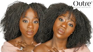 Outre Human Hair Premium Blend Big Beautiful Hair Leave Out Wig Coily Fro 14" @Outrehairtv