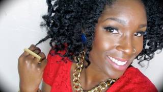 Heatless Curls And Waves Hairstyle  |  Natural Hair