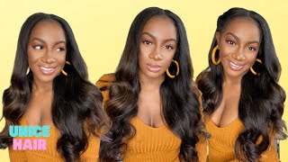 Quick Hairstyle!! Fast Shipping | Unice Hair Amazon Prime Highlight U Part Human Hair Wig