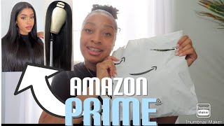 Amazon Prime U Part Straight Brazilian Wig Review | 150 Den~18" | By Fuduete Store + Giveaway U