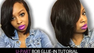 How To Make A U-Part Bob | Side Part