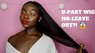 Oval Part Long Layered Yaki - $17 | U-Part Wig | No Leave Out?!  (Natural Hair Friednly)
