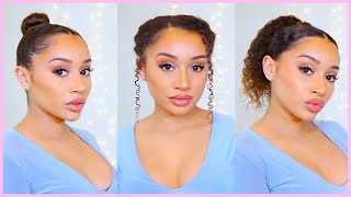 Trying Straight Hairstyles On Curly Hair!